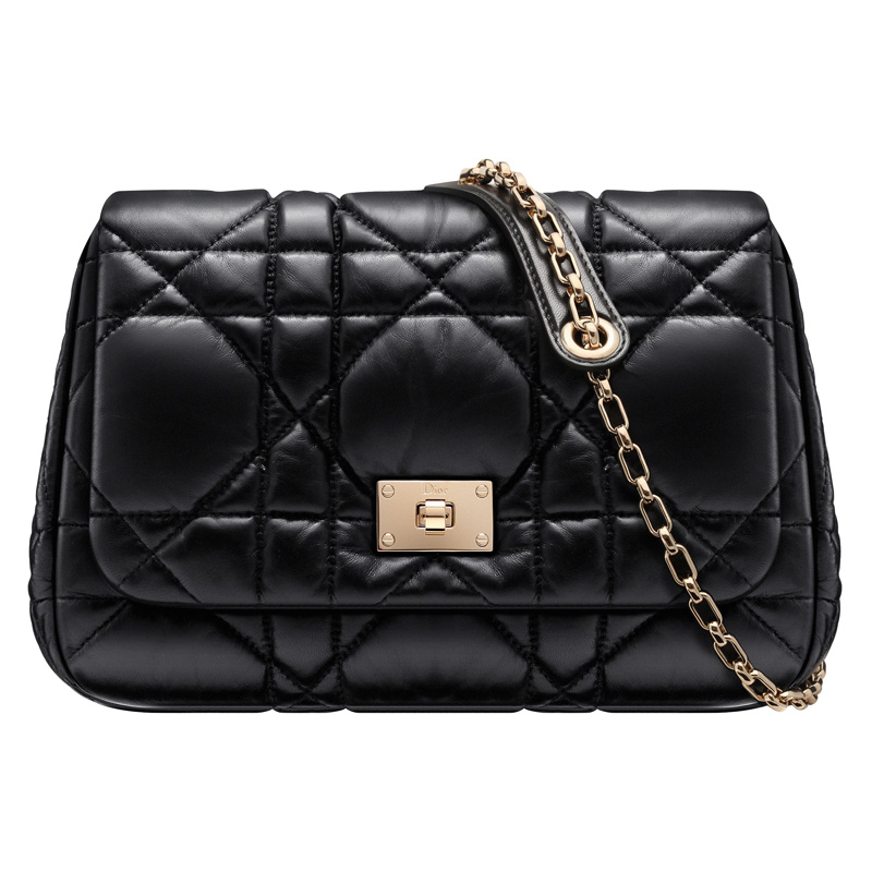 M0409OAGL M900 piccola in pelle nera borsa Dior Milly La Foret